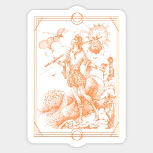 The Fool Tarot Card Sticker